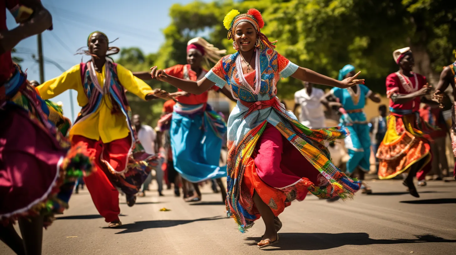 and expressive dancing encapsulating the rich spiritual celebrations in Haiti