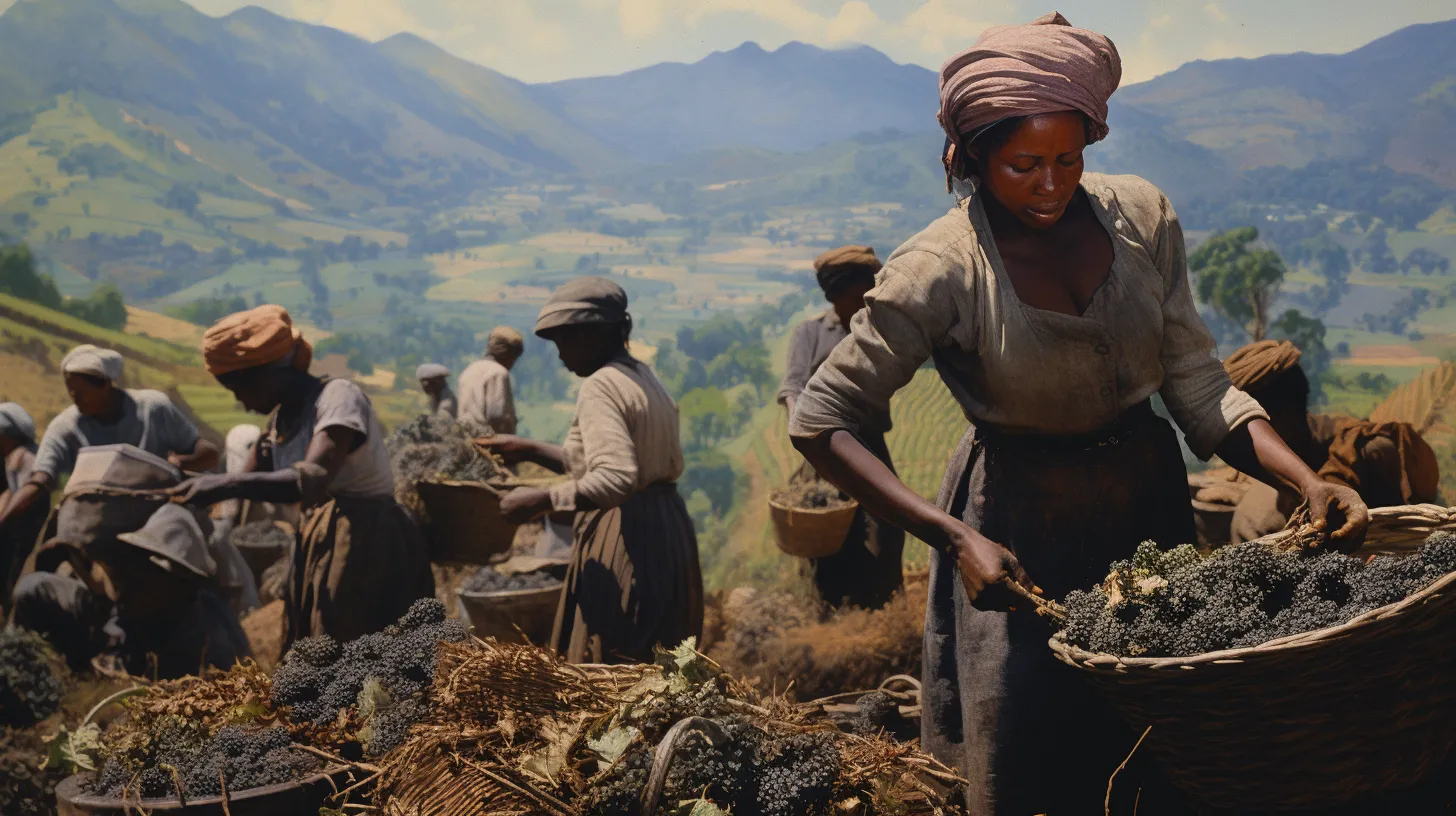 markets capturing the historical context of female labor in Haiti