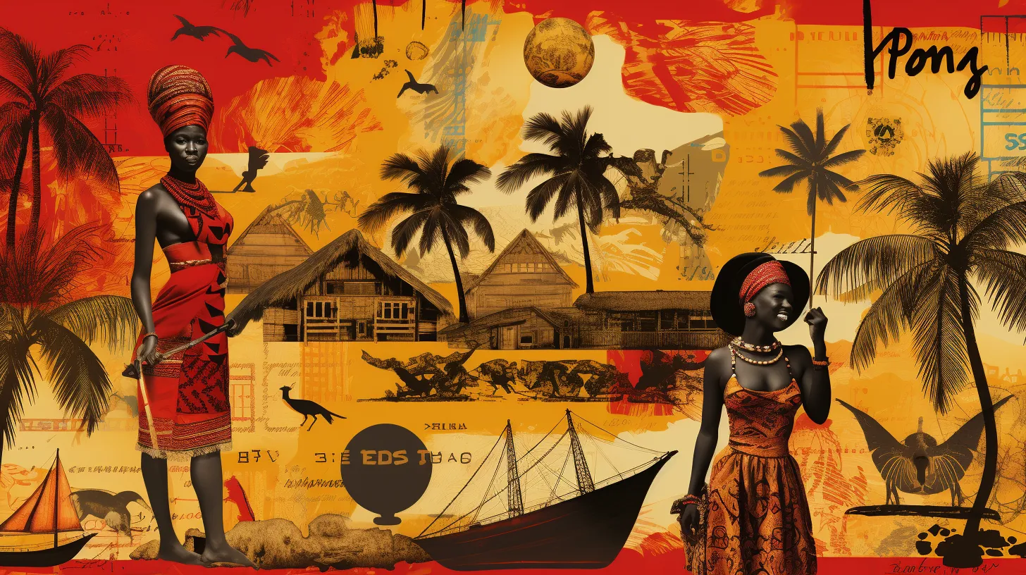 elements and symbols blending seamlessly with Haitian identity and heritage