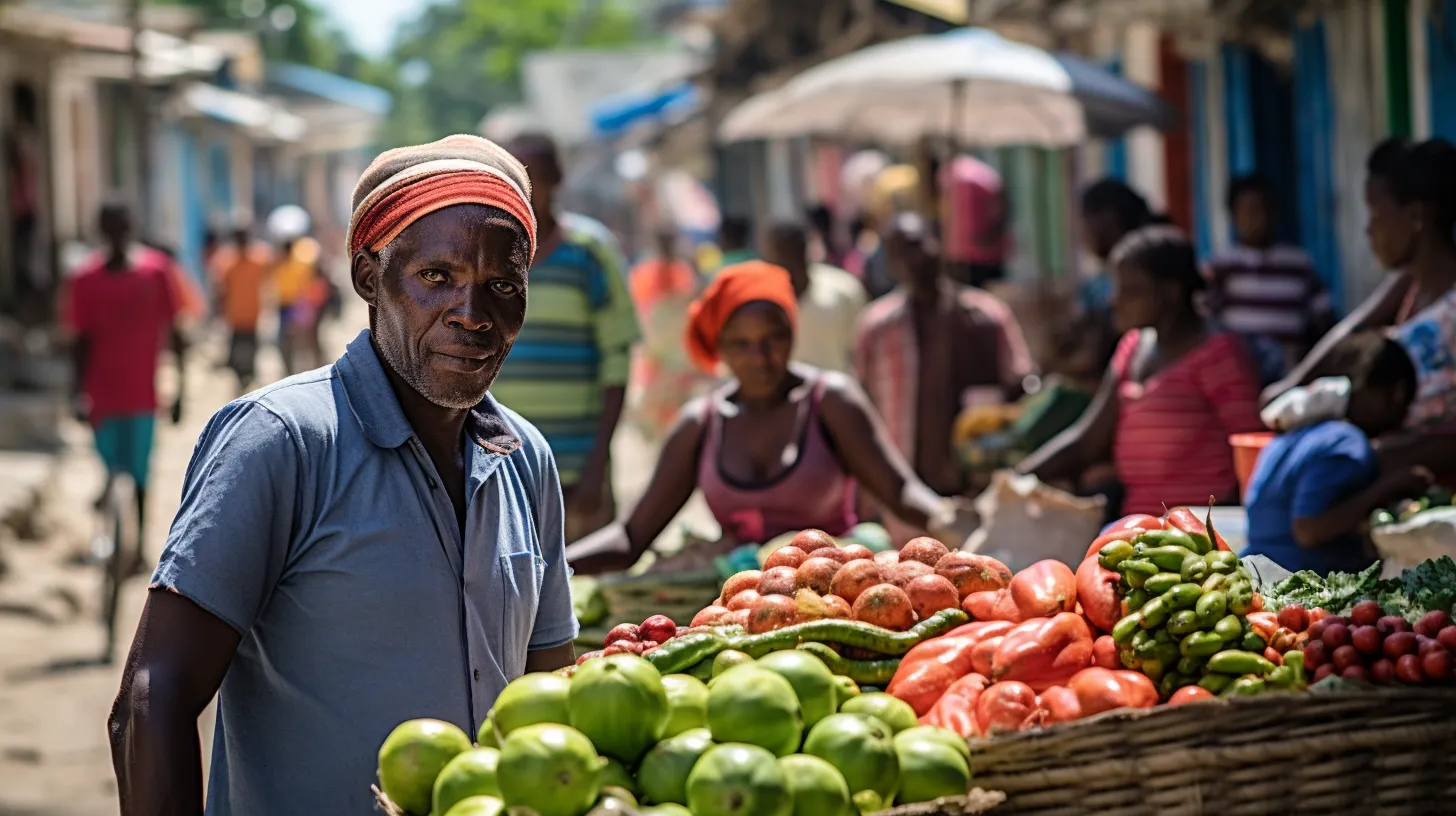 market capturing the resilience and perseverance of the Haitian people