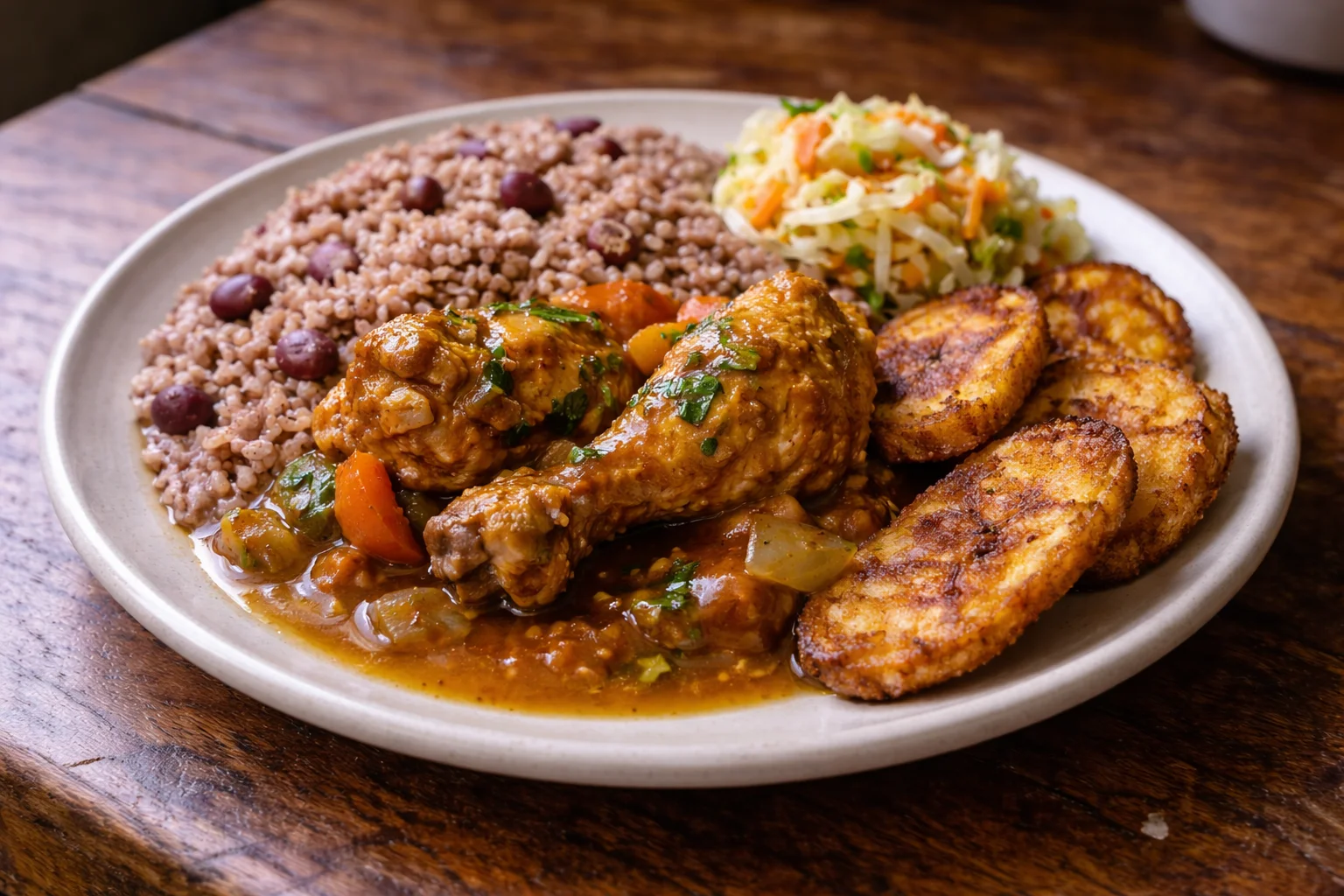 diri kole ak pwa as the staple