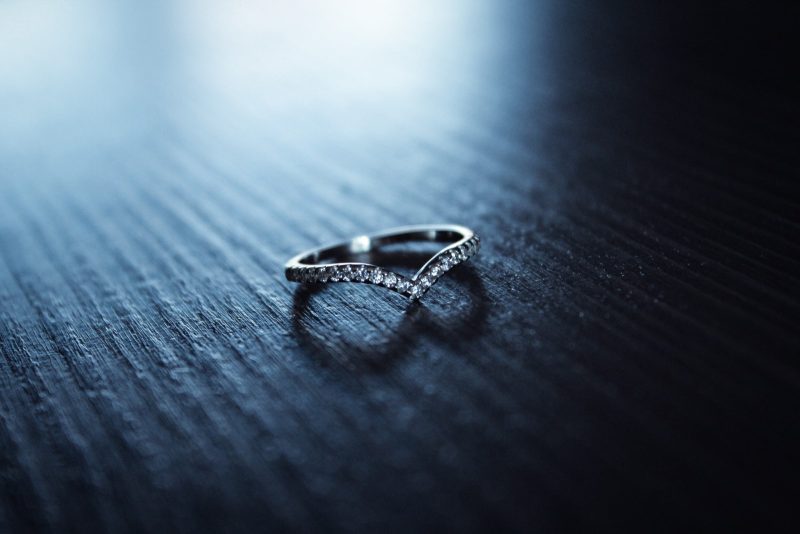 Divorce in Haiti silver-colored ring
