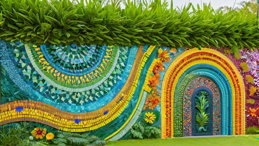 lush greenery inviting viewers into a world of artistic wonder