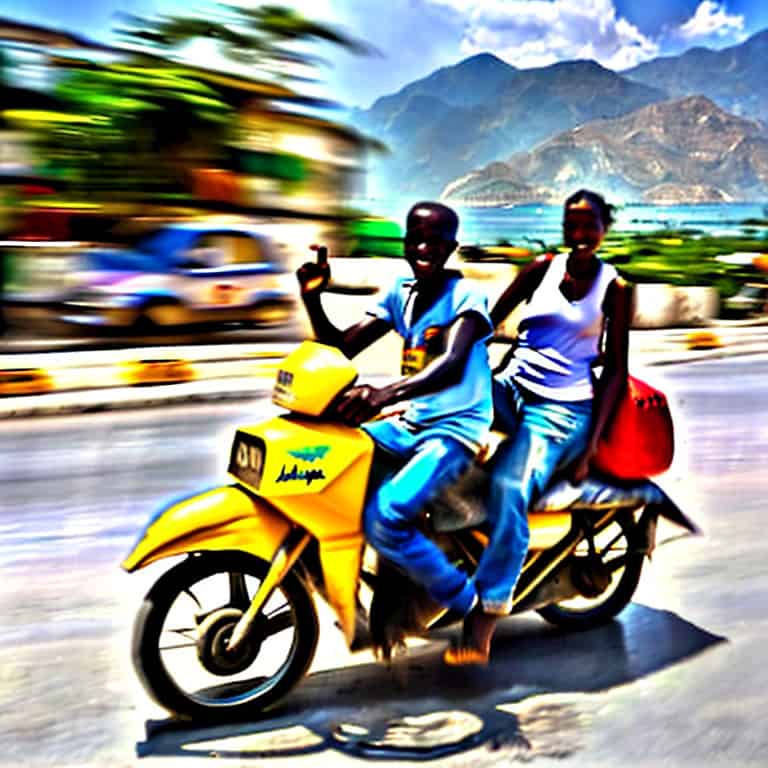 Moto taxi in haiti featured