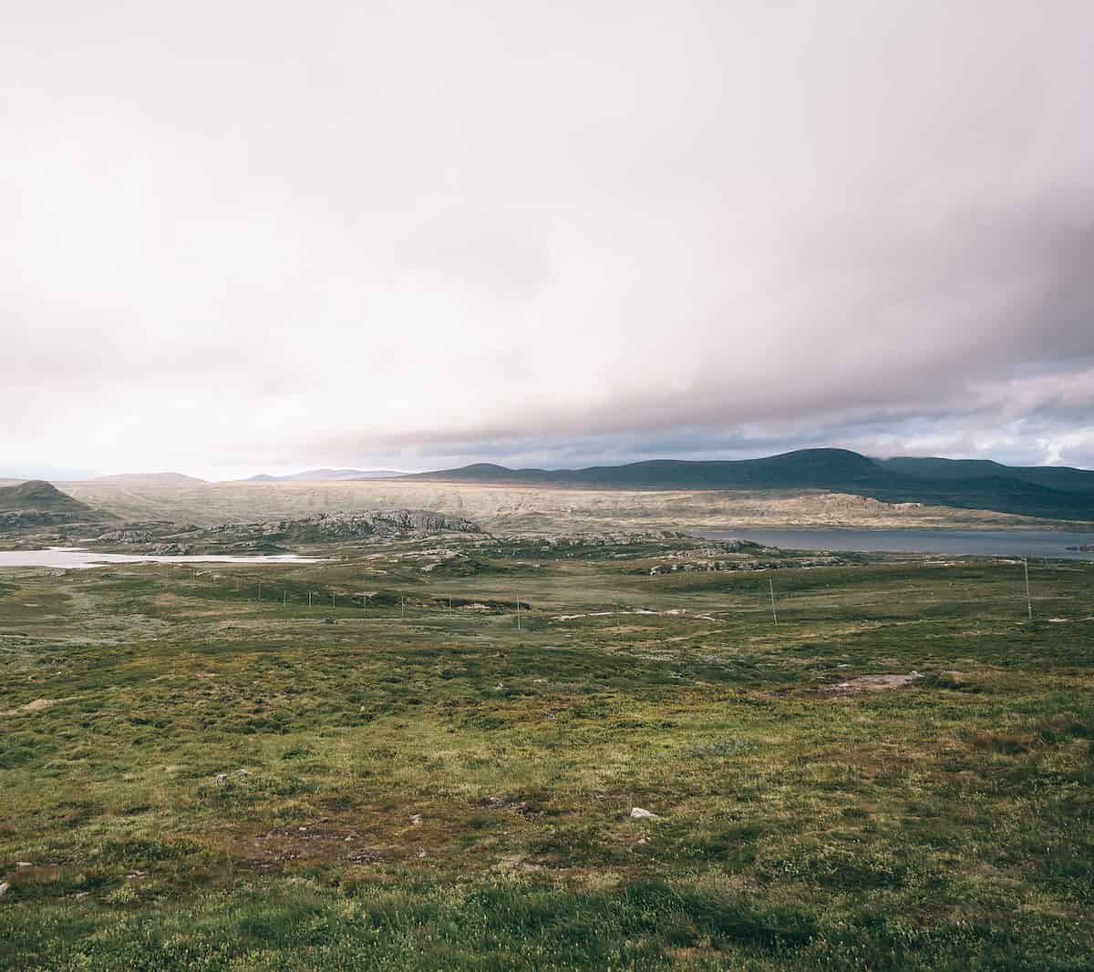 green grass field under white clouds during daytime
